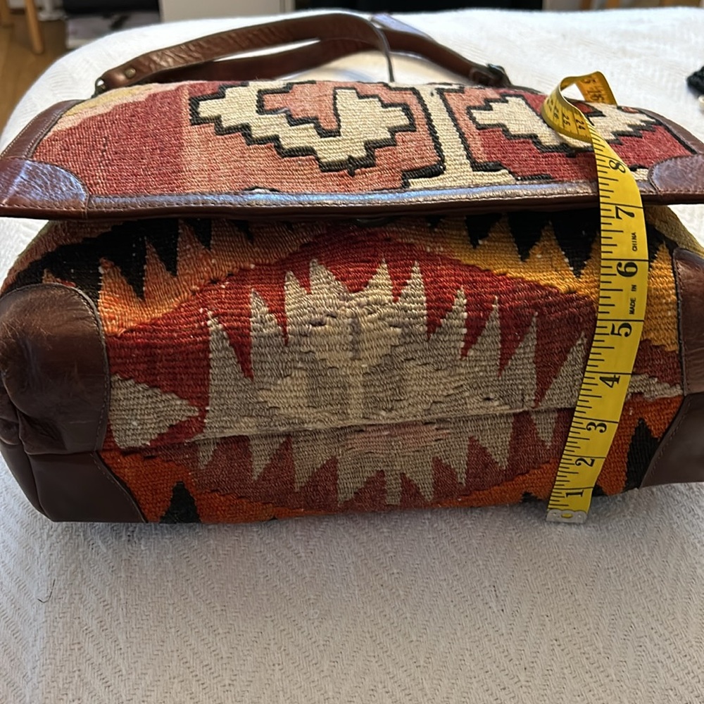 VIntage Boho UnisexTapestry One of a Kind Messenger Bag Satchel made in Turkey - Picture 2 of 10